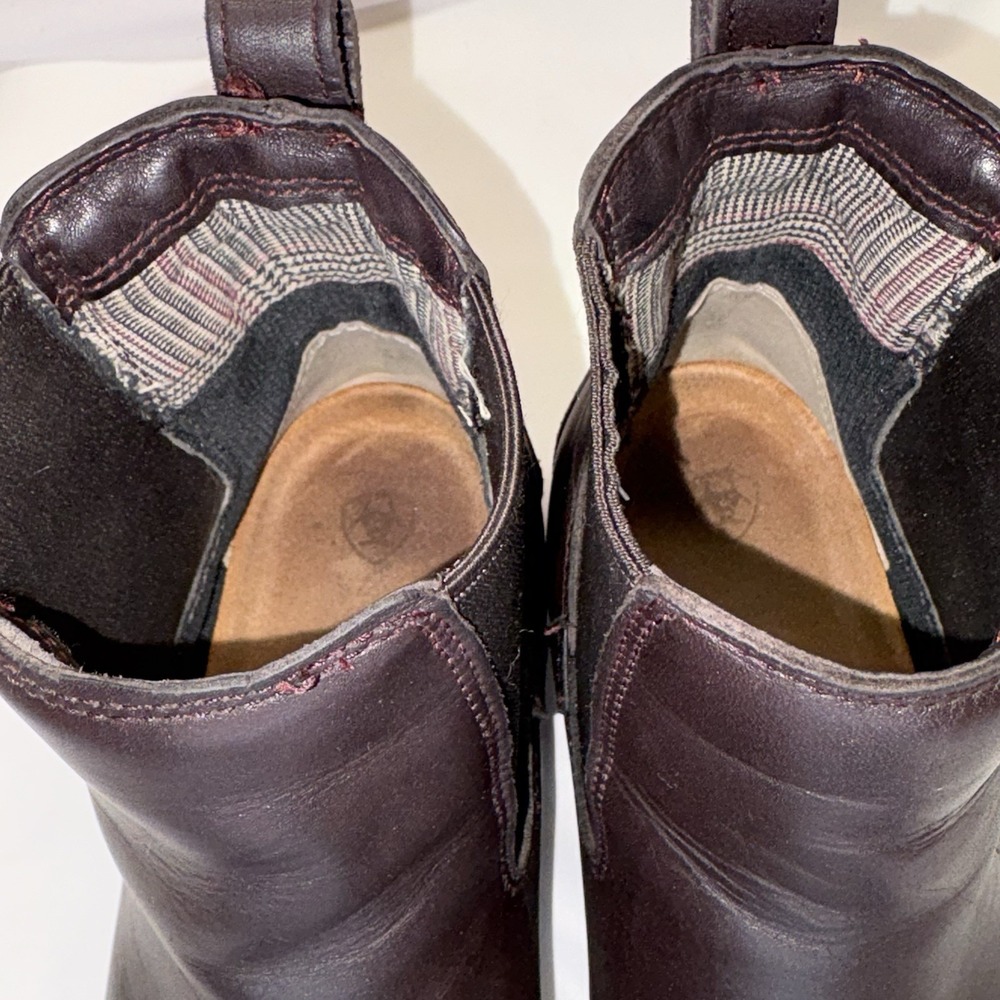 Ariat Wexford Waterproof Chelsea Boots Womens Size 9 B Brown Leather Pull On - Picture 10 of 16